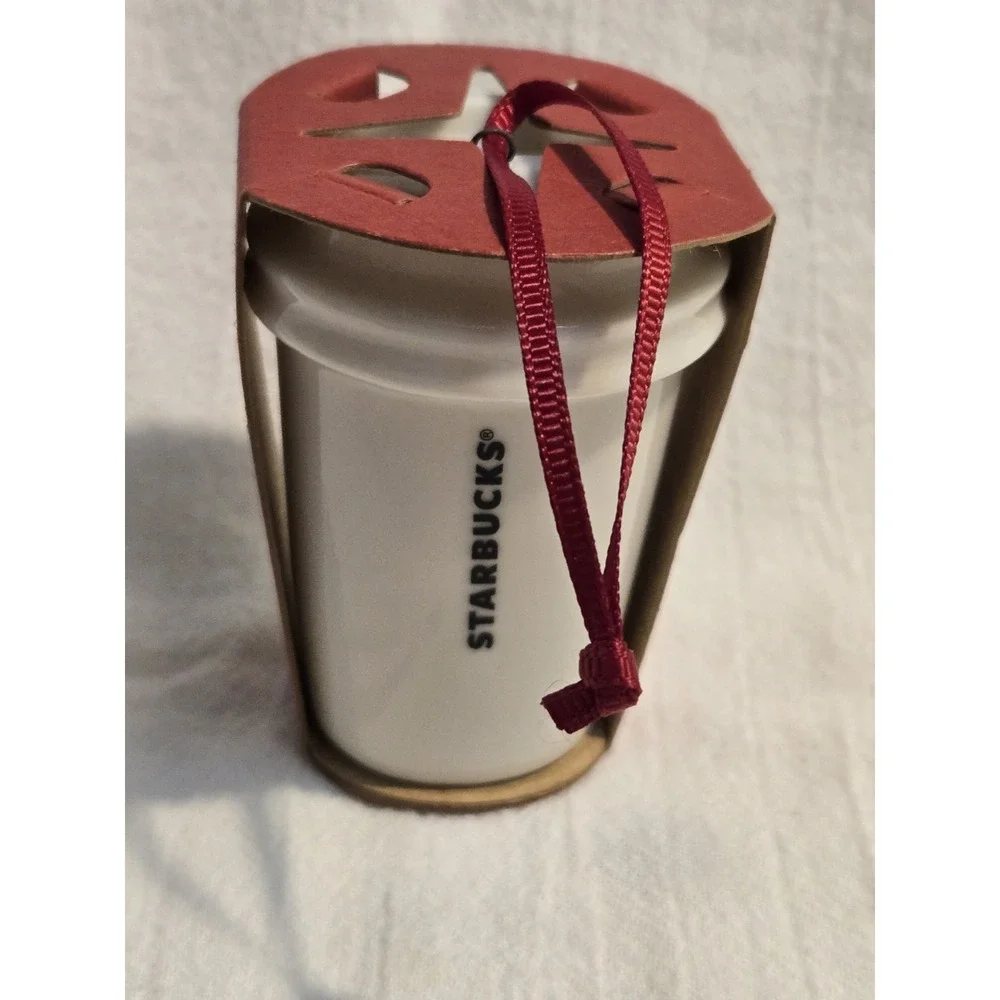 Starbucks‎ XOXO Lipstick Lips Cup Ornament Mini Tumbler Christmas 2015